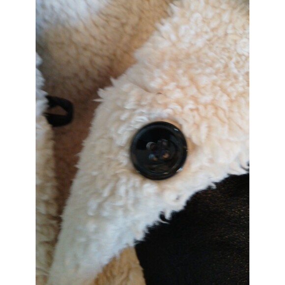 Cripple Creek Brown Faux Leather & White Shearling Trim & Lining Womens Medium - Picture 15 of 16